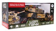 Mamido Tank na diaľkové ovládanie R / C béžový 1:18