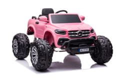 Lean-toys Mercedes DK-MT950 4x4 batériové auto svetloružové