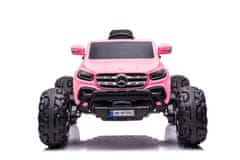 Lean-toys Mercedes DK-MT950 4x4 batériové auto svetloružové