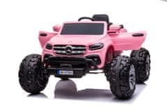 Lean-toys Mercedes DK-MT950 4x4 batériové auto svetloružové