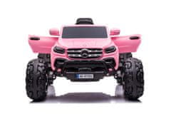 Lean-toys Mercedes DK-MT950 4x4 batériové auto svetloružové