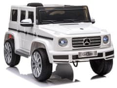 shumee Biele auto na batérie Mercedes G500