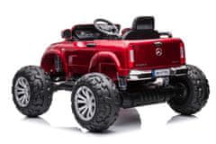 Lean-toys Autobatérie Mercedes DK-MT950 4x4 Červená farba