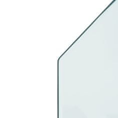 Vidaxl Krbová sklenená doska šesťuholník 120x60 cm