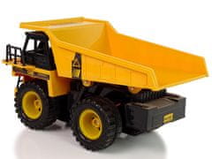 Lean-toys Sklápacie auto Construction 2.4G R/C Yellow 1:12 Zvuk