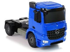 Lean-toys Veľký nákladný automobil R/C Mercedes Arocs Blue 1:20 Kontajner dlhý 58 cm