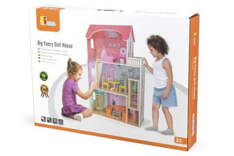 Viga Toys Drevený domček pre bábiky