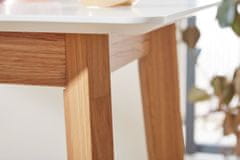 Bruxxi Barový stôl Ecig, 110 cm, biela