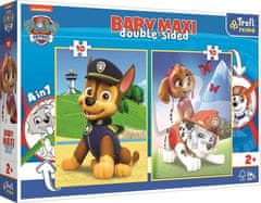 Oboustranné puzzle Tlapková patrola: Chase, Marshal a Sky BABY MAXI - 2x10 dílků