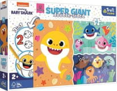 Oboustranné puzzle Baby Shark SUPER GIANT - 15 dílků