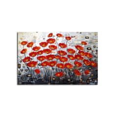 Wallity Obraz Poppy 45x70 cm červený