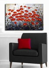 Wallity Obraz Poppy 45x70 cm červený