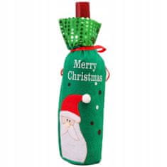 Korbi Vianočné puzdro na fľaše vína, plstené puzdro, Z7_3