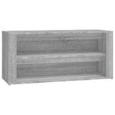 Vidaxl Regál na topánky sivý dub sonoma 100x35x45 cm spracované drevo