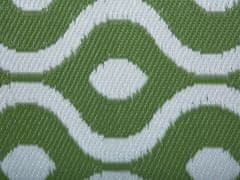 Beliani Vonkajší koberec 120 x 180 cm zelený PUNE