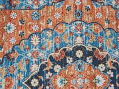 Beliani Koberec 80 x 200 cm modrá/oranžová MIDALAM