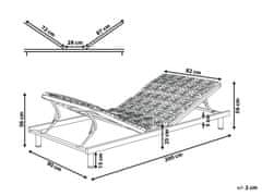 Beliani Nastaviteľný lamelový rošt do postele 90 x 200 cm STAR