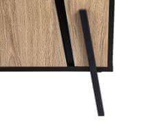 Beliani Komoda zo svetlého dreva s 3 zásuvkami BLACKPOOL