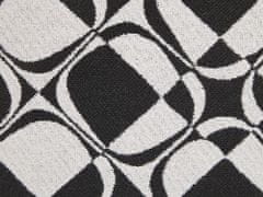 Beliani Sada 2 bavlnených vankúšov 45 x 45 čierno-biela KOTURE