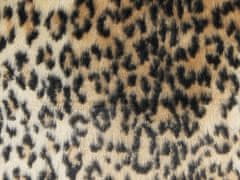 Beliani Sada 2 vankúšov z umelej kožušiny s leopardím vzorom 45 x 45 cm hnedá FOXTAIL