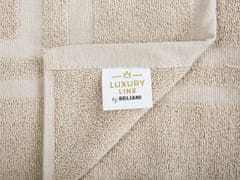 Beliani Sada 11 bavlnených uterákov béžová AREORA