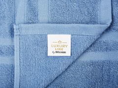 Beliani Sada 9 bavlnených uterákov modrá AREORA