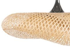 Beliani Závesná bambusová lampa veľká BOYNE