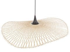 Beliani Závesná lampa bambus svetlé drevo FLOYD