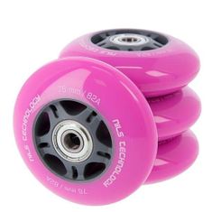 Nils Extreme PU kolieska s ložiskami 76x24mm ABEC 7 ružové