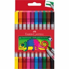 Faber-Castell Popisovače Fibre-Tip obojstranné 10 farebné