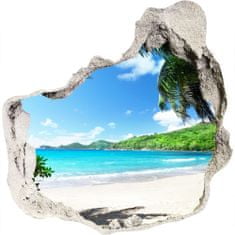 Wallmuralia.sk Diera 3D fototapety Seychelles beach 125x125 cm