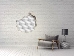 Wallmuralia.sk 3D diera na stenu 3d abstrakcia 125x125 cm