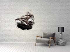 Wallmuralia.sk Diera 3D fototapety nálepka Budova sval 75x75 cm