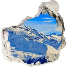 Wallmuralia.sk Diera 3D fototapety nálepka Alpy v zime 75x75 cm