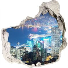 Wallmuralia.sk Diera 3D fototapety nástenná Hong kong v noci 100x100 cm