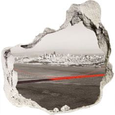 Wallmuralia.sk Diera 3D fototapety nálepka Bridge v san franciscu 75x75 cm