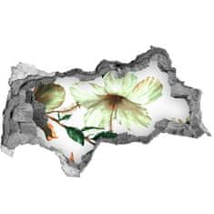 Wallmuralia.sk Nálepka 3D diera samolepiaca Kvety ibišteka 115x88 cm