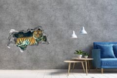 Wallmuralia.sk Diera 3D fototapeta nálepka Tiger cave 115x88 cm