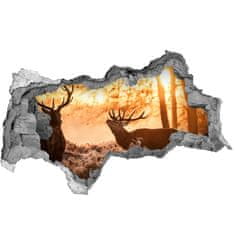 Wallmuralia.sk Diera 3D fototapeta nálepka Jeleň východ 95x73 cm