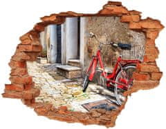 Wallmuralia.sk Diera 3D fototapeta nálepka Red bike 120x93 cm