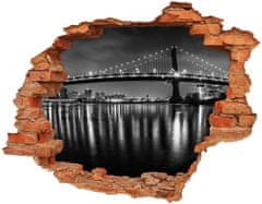 Wallmuralia.sk Diera 3D fototapeta nálepka Manhattan v noci 90x70 cm