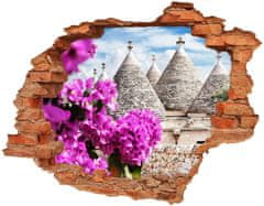 Wallmuralia.sk Diera 3D fototapeta nástenná Trulli domy 120x93 cm