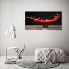 Wallmuralia.sk Foto obraz akrylové sklo Chilli papričky 125x50 cm 2 prívesky