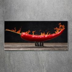 Wallmuralia.sk Foto obraz akrylové sklo Chilli papričky 125x50 cm 2 prívesky