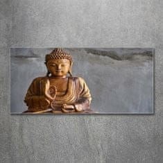 Wallmuralia.sk Foto obraz akryl do obývačky Drevený budha 100x50 cm 2 prívesky