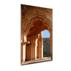 Wallmuralia.sk Vertikálny foto obraz sklenený Lotus Mahal Hampi 50x100 cm 2 prívesky