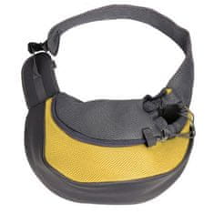 Northix Prepravná taška pre malé domáce zvieratá - žltá 
