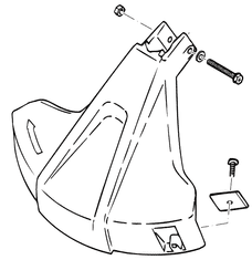 Makita ND / DOLMAR Kryt žacej hlavy LT250, RST250, 6168006003 (m25)