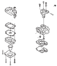 Makita ND / DOLMAR Karburátor EBH252U, 168497-0 (71d)