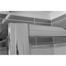 Mereo Lima sprchovací kút, 120x120x190 cm, lietacie dvere a pevný diel, sklo Číre CK86553K - Mereo